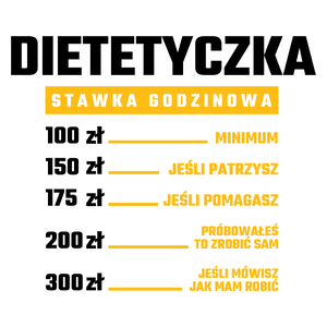 stawka godzinowa dietetyczka - Kubek Biały