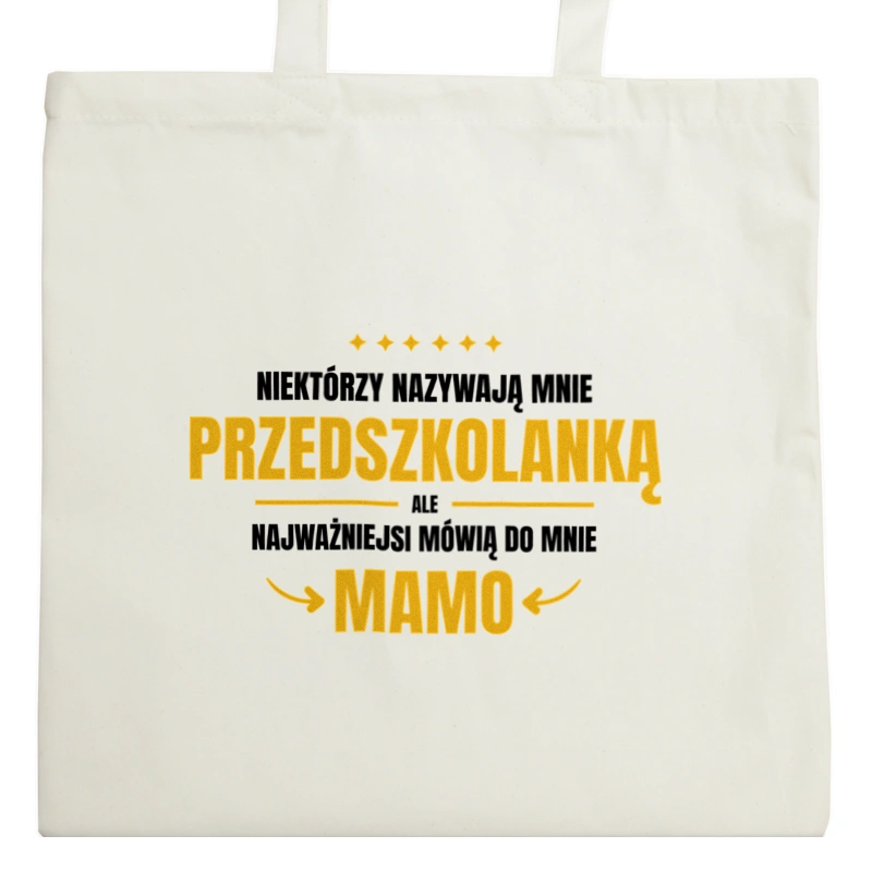 Mama Przedszkolanka - Torba Na Zakupy Natural