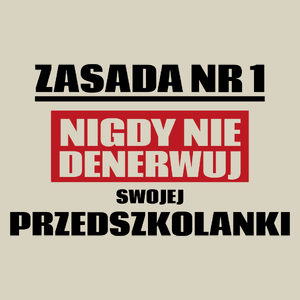 Zasada Nr 1 - Nigdy Nie Denerwuj Swojej Przedszkolanki - Torba Na Zakupy Natural