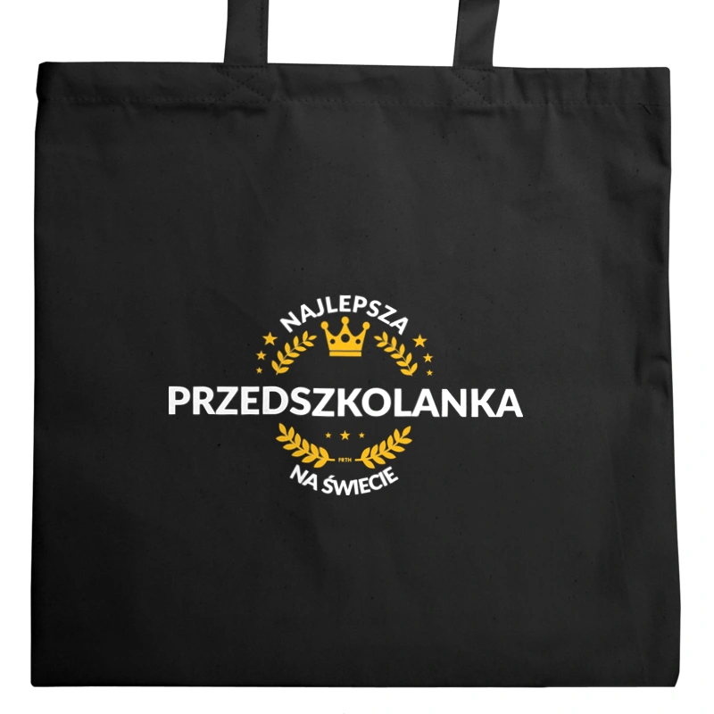 Najlepsza przedszkolanka na świecie - Torba Na Zakupy Czarna