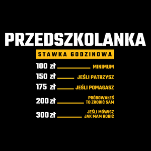 stawka godzinowa przedszkolanka - Torba Na Zakupy Czarna