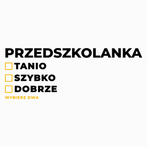 szybko tanio dobrze przedszkolanka - Poduszka Biała