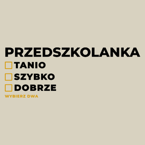 szybko tanio dobrze przedszkolanka - Torba Na Zakupy Natural