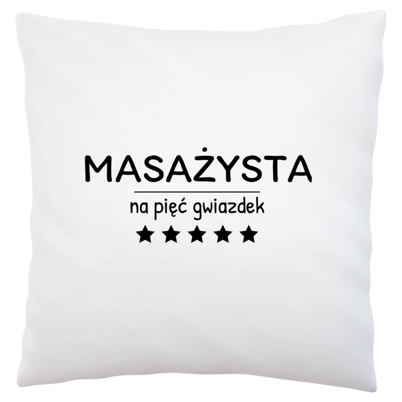 Masażysta Na 5 Gwiazdek - Poduszka Biała