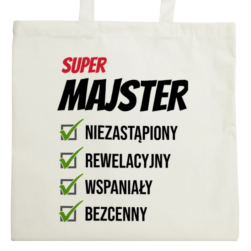 Super Majster Niezastąpiony - Torba Na Zakupy Natural