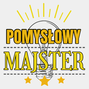 Pomysłowy Majster - Męska Koszulka Biała