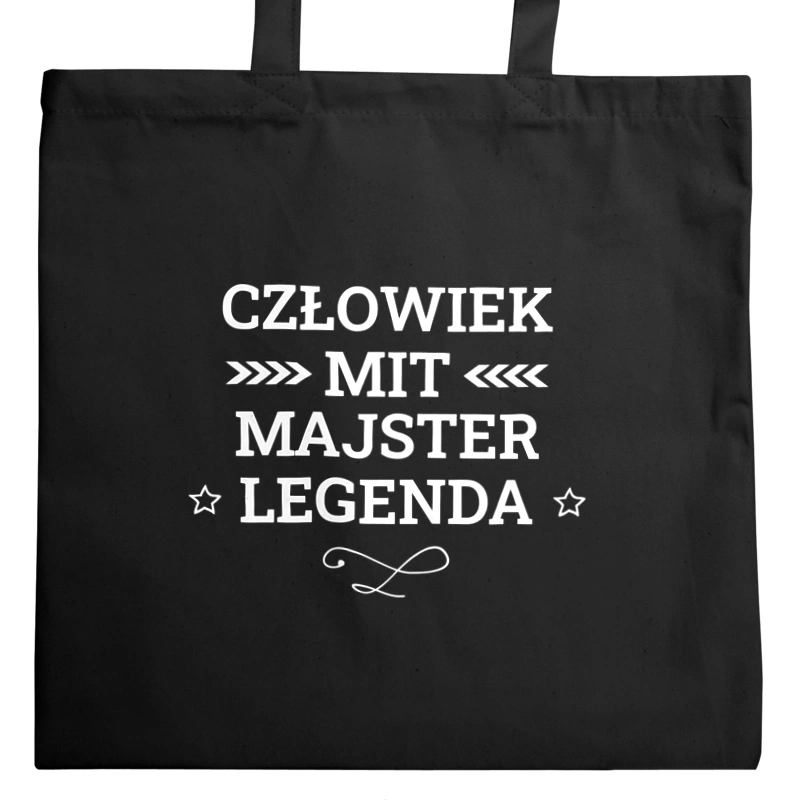 Majster Mit Legenda Człowiek - Torba Na Zakupy Czarna