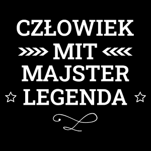 Majster Mit Legenda Człowiek - Torba Na Zakupy Czarna