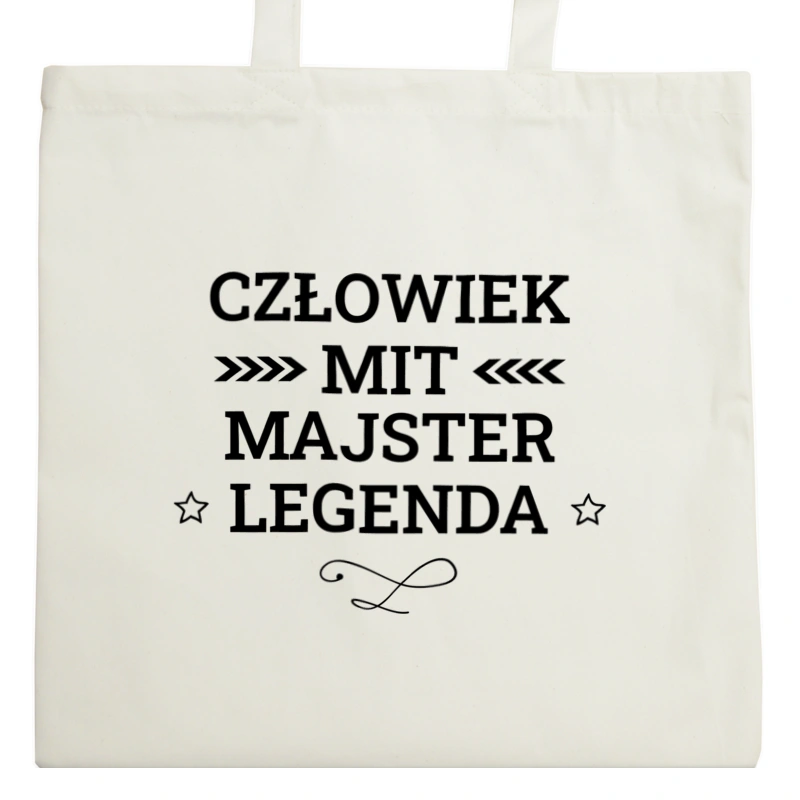 Majster Mit Legenda Człowiek - Torba Na Zakupy Natural