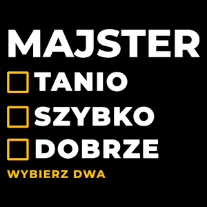 Szybko Tanio Dobrze Majster - Torba Na Zakupy Czarna