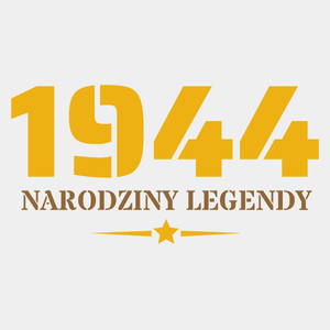 Narodziny Legendy -80 Rok 80 Lat - Męska Koszulka Biała