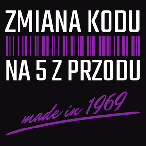 Zmiana Kodu Na 5 Z Przodu Urodziny 55 Lat 1968 - Męska Bluza Czarna