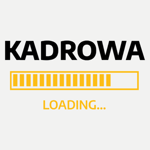 Kadrowa Loading - Damska Koszulka Biała