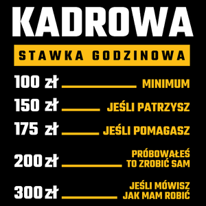 stawka godzinowa kadrowa - Torba Na Zakupy Czarna