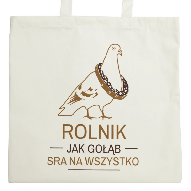 Rolnik Jak Gołąb - Torba Na Zakupy Natural