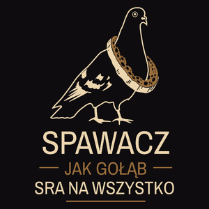 Spawacz Jak Gołąb - Męska Bluza z kapturem Czarna