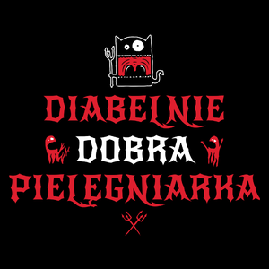 Diabelnie Dobra Pielęgniarka - Torba Na Zakupy Czarna