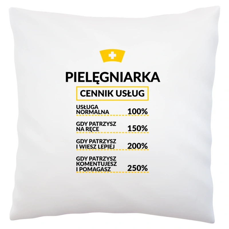 Pielęgniarka - Cennik Usług - Poduszka Biała