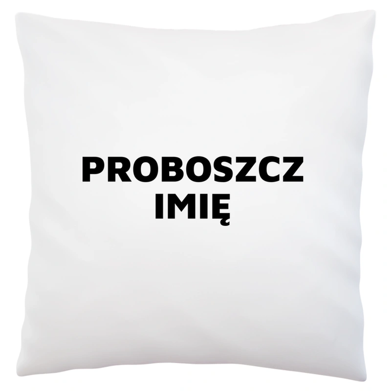 Napis Proboszcz - Poduszka Biała