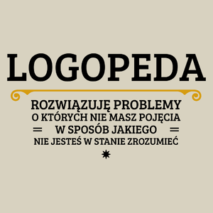 Logopeda - Rozwiązuje Problemy O Których Nie Masz Pojęcia - Torba Na Zakupy Natural