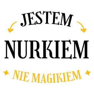 Jestem Nurkiem Nie Magikiem - Kubek Biały