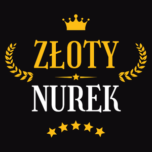 Złoty Nurek - Męska Koszulka Czarna