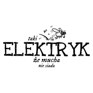 Taki Elektryk Że Mucha Nie Siada - Kubek Biały