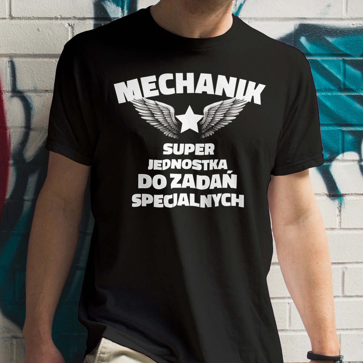 Mechanik Jednostka Od Zadań Specjalnych - Męska Koszulka Czarna