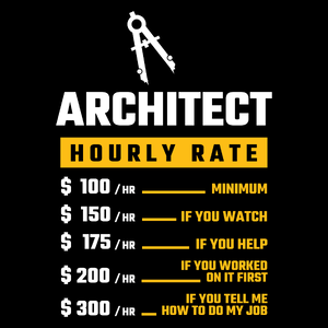 Hourly Rate Architect - Torba Na Zakupy Czarna