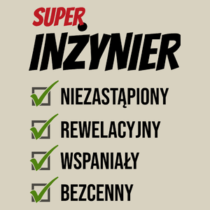 Super Inżynier Niezastąpiony - Torba Na Zakupy Natural