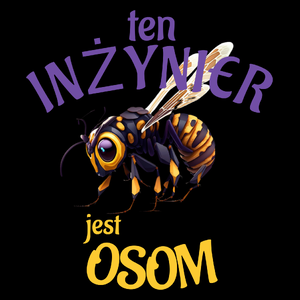 Ten Inżynier Jest Osom Awesome - Torba Na Zakupy Czarna