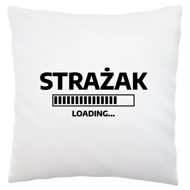 Strażak Loading - Poduszka Biała