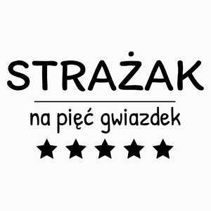 Strażak Na 5 Gwiazdek - Poduszka Biała