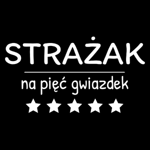 Strażak Na 5 Gwiazdek - Torba Na Zakupy Czarna