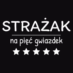 Strażak Na 5 Gwiazdek - Męska Bluza z kapturem Czarna