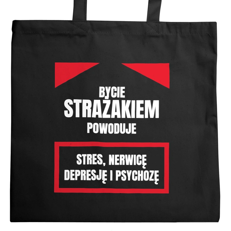 Bycie Strażakiem - Torba Na Zakupy Czarna