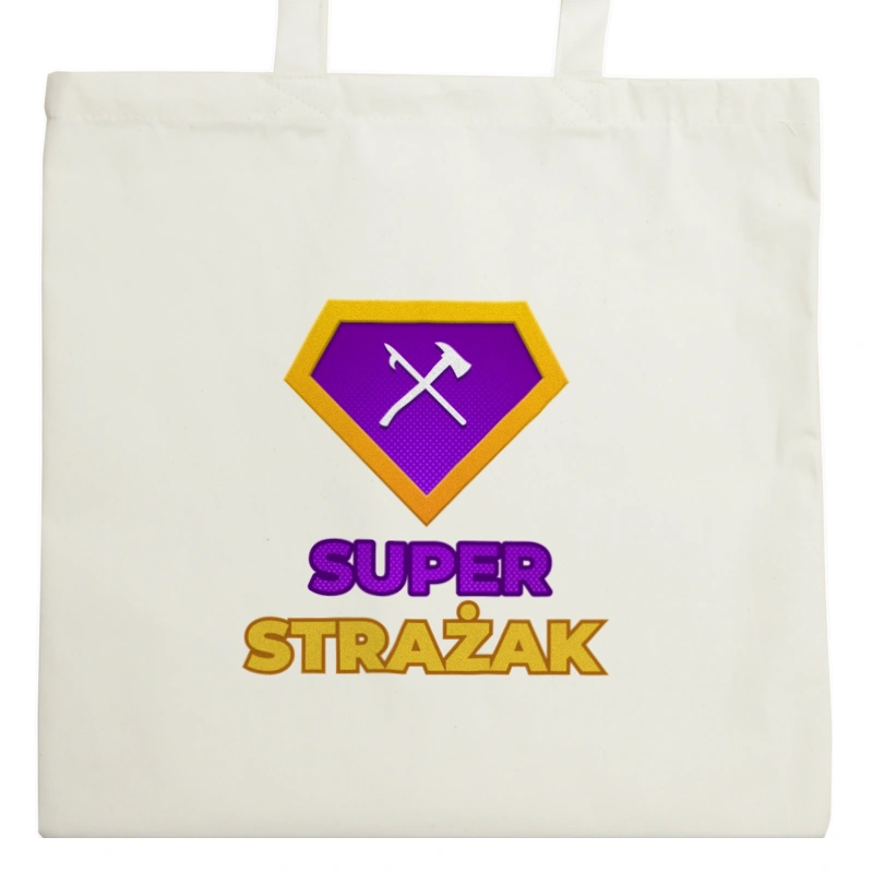 Super Strażak - Torba Na Zakupy Natural