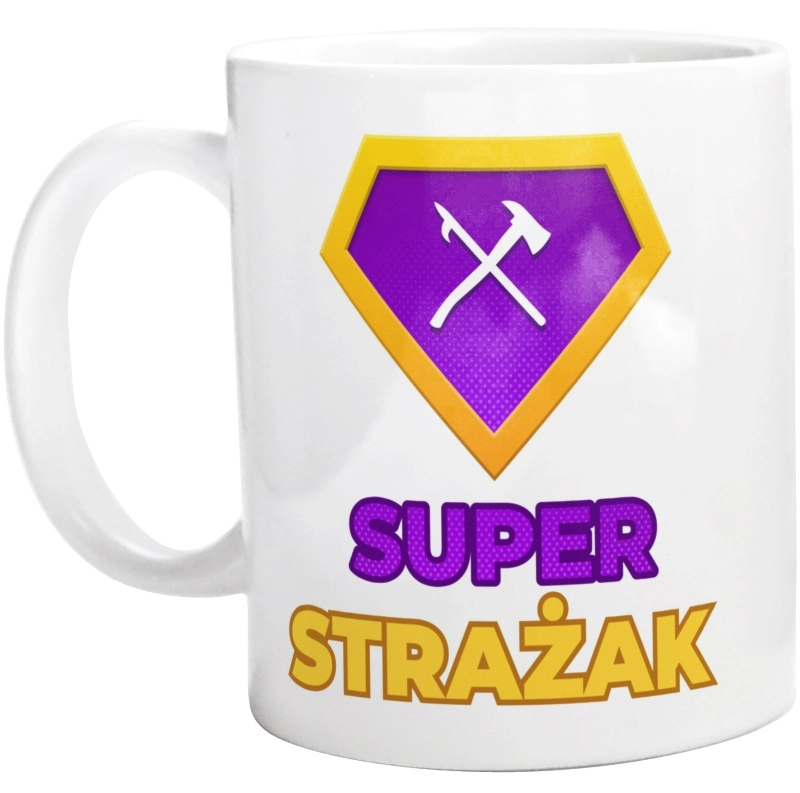 Super Strażak - Kubek Biały