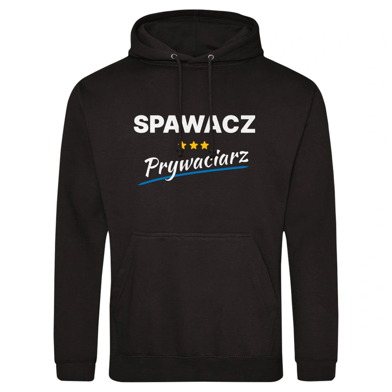 Spawacz Prywaciarz - Męska Bluza z kapturem Czarna