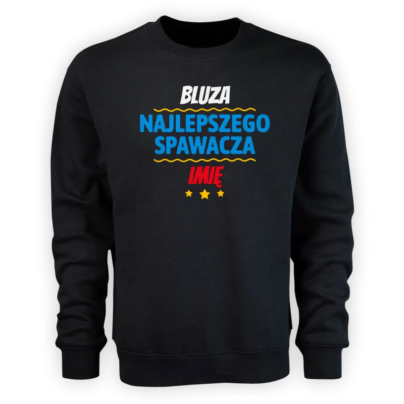 Kubek Najlepszego Spawacza Imię Personalizacja - Męska Bluza Czarna