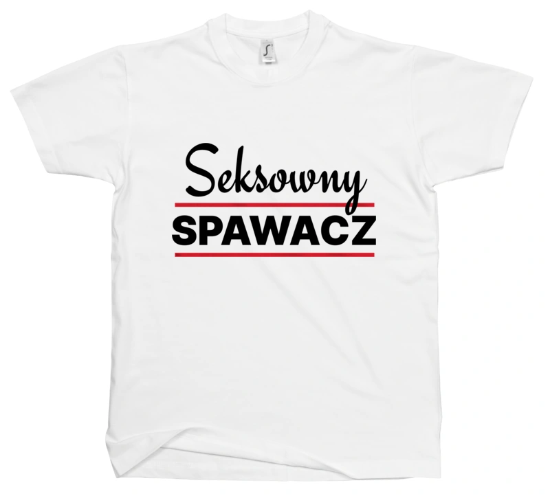 Seksowny Spawacz - Męska Koszulka Biała