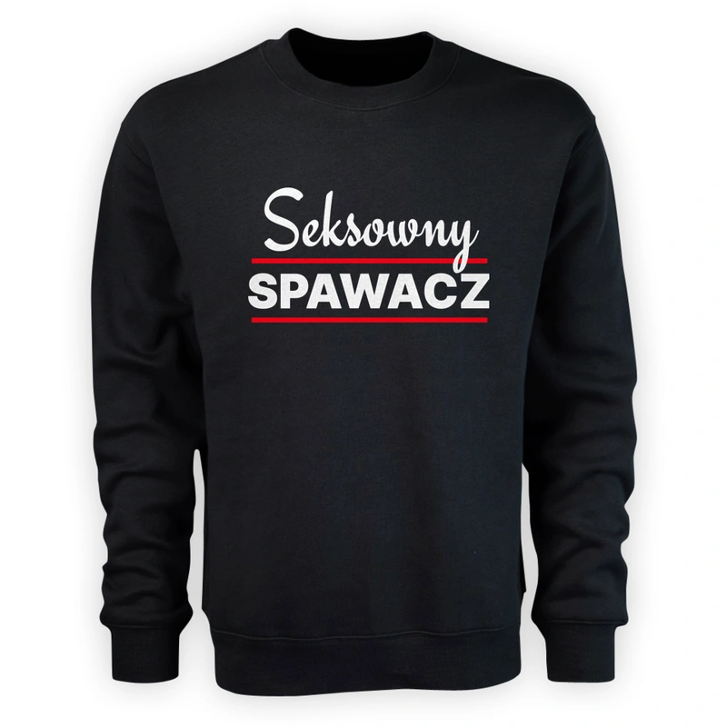 Seksowny Spawacz - Męska Bluza Czarna