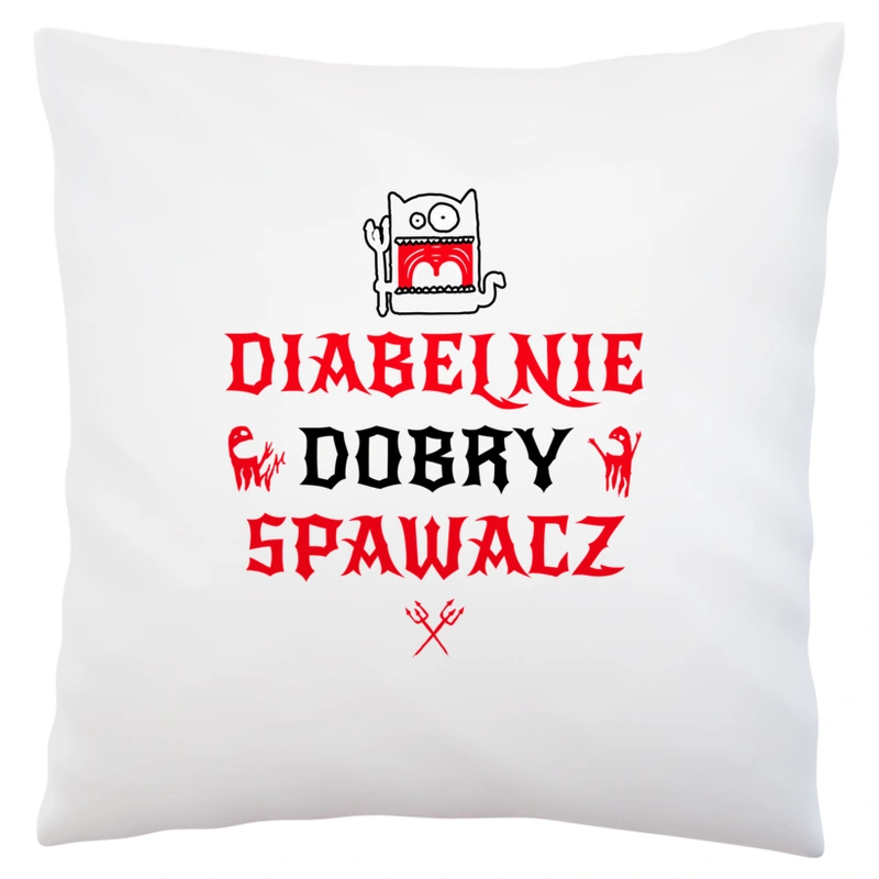 Diabelnie Dobry Spawacz - Poduszka Biała