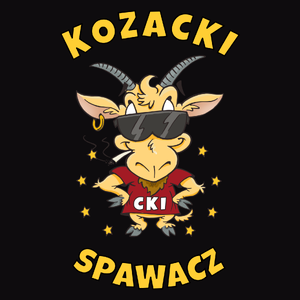 Kozacki Spawacz - Męska Bluza z kapturem Czarna