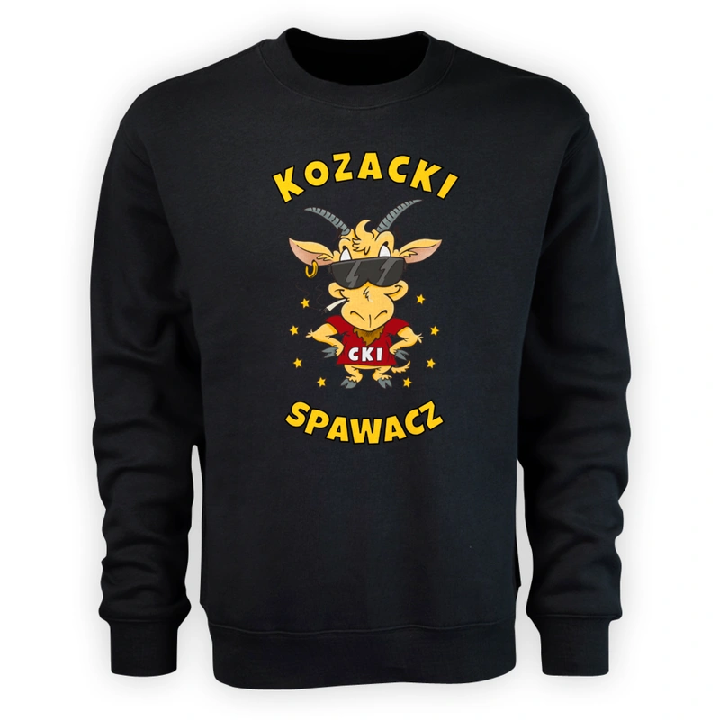 Kozacki Spawacz - Męska Bluza Czarna