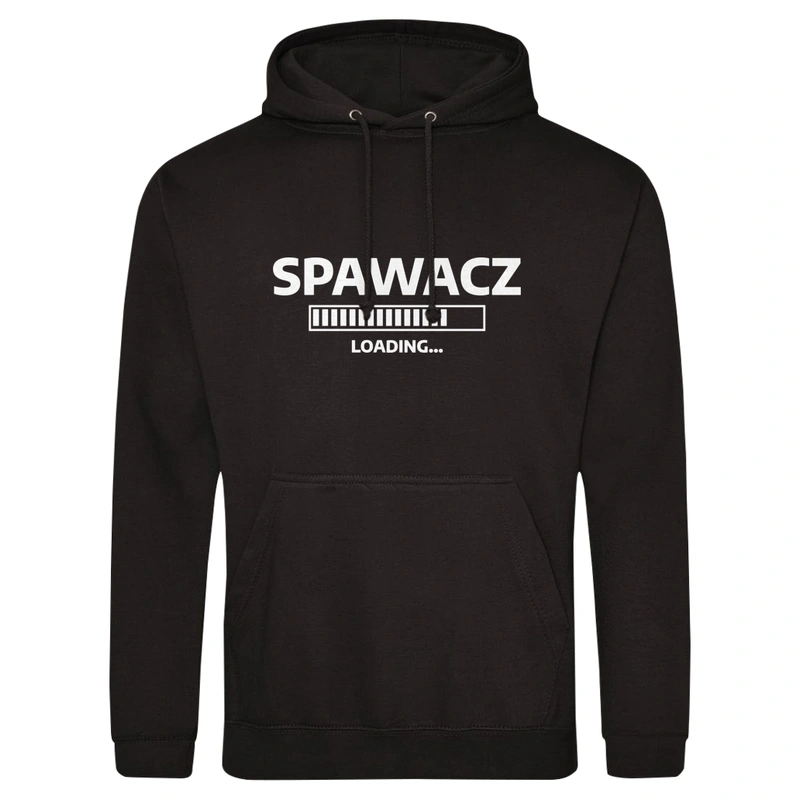 Spawacz Loading - Męska Bluza z kapturem Czarna