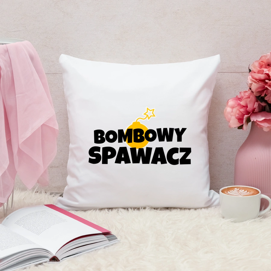 Bombowy Spawacz - Poduszka Biała