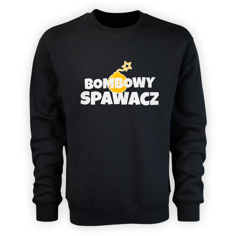 Bombowy Spawacz - Męska Bluza Czarna