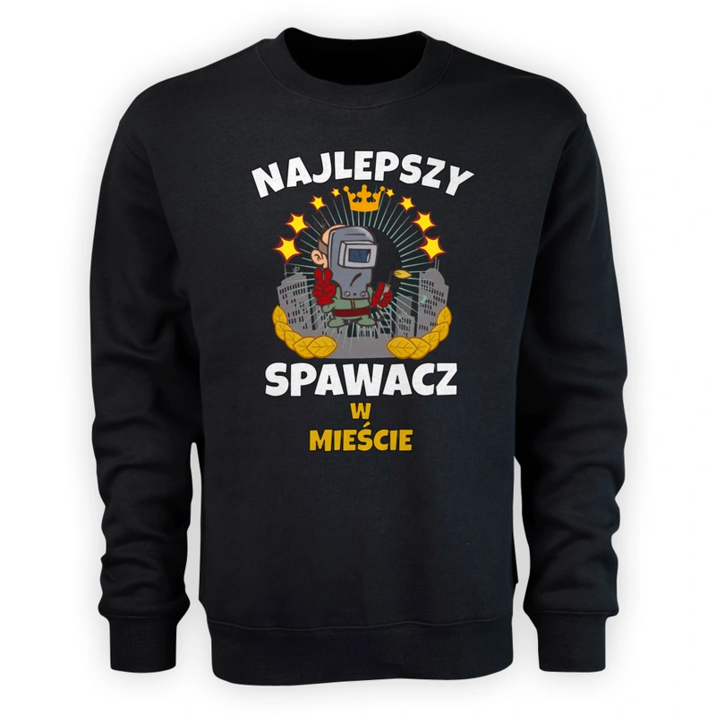 Najlepszy Spawacz W Mieście - Męska Bluza Czarna