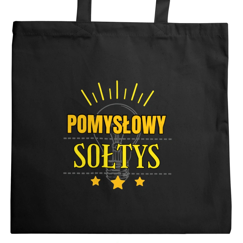 Pomysłowy Sołtys - Torba Na Zakupy Czarna